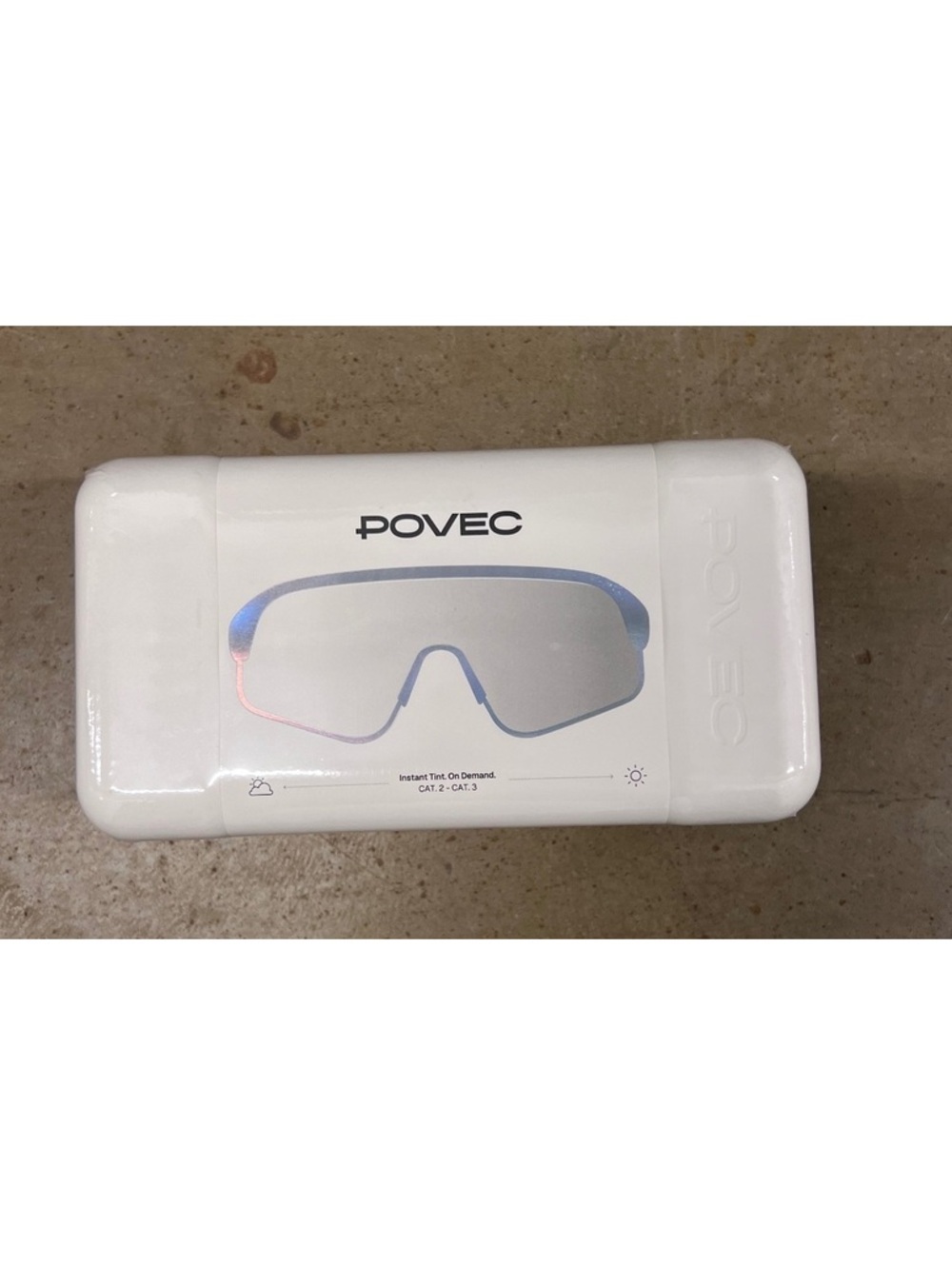 Povec Electrochromic Sunglasses with Instant Tint Control and Bluetooth Black